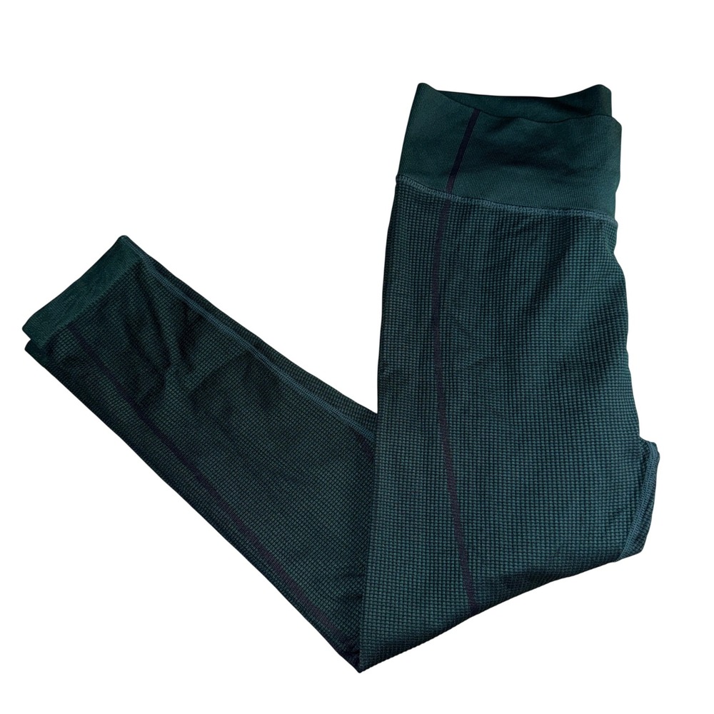 OFFLINE‎ by Aerie Waffle Knit Leggings XXL Teal Green High Waisted Seamless